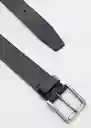 Cinturón Bolonia Negro Talla 91 Hombre Mango