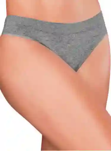 Cachet Panty Tanga Clásica Negro Jaspe Talla M