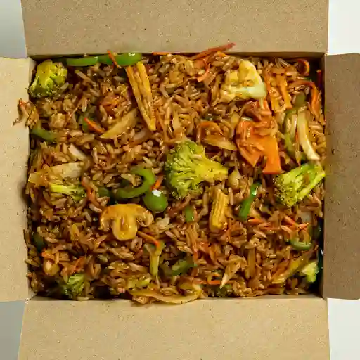 Arroz de vegetales familiar