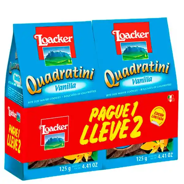 Quadratini Loacker Vainilla