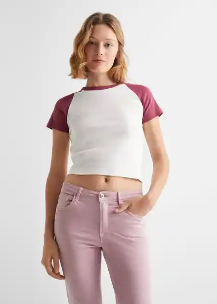 Camiseta Insti Niñas Granate Talla 19 Mango