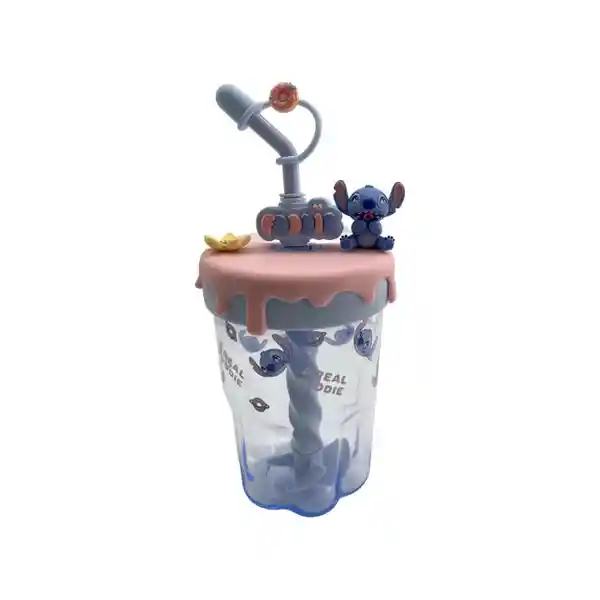 Vaso Plástico Pitillo Stitch Serie Stitch Dinner Party Miniso