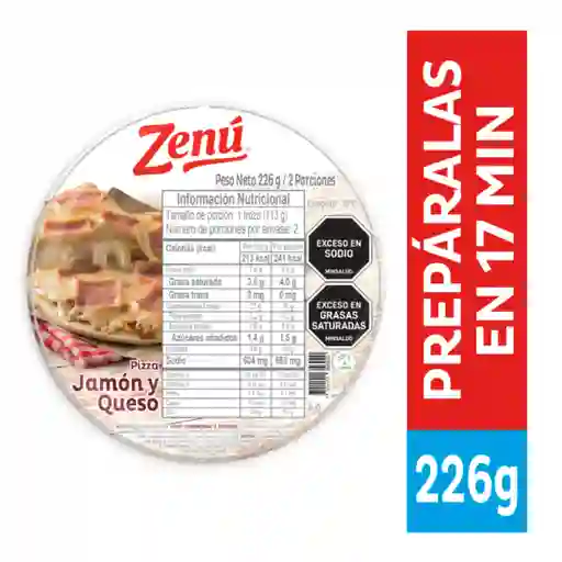 Zenú Pizza de Jamón y Queso