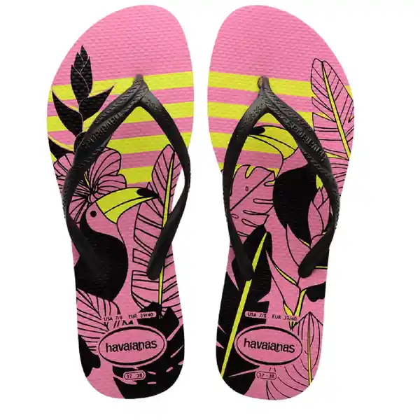 Havaianas Sandalias Top Fantasia Style Mujer Rosada Talla 37/38