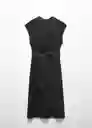 Vestido Nanda Negro Talla 18 Mujer Mango