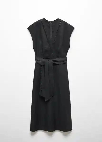 Vestido Nanda Negro Talla 18 Mujer Mango