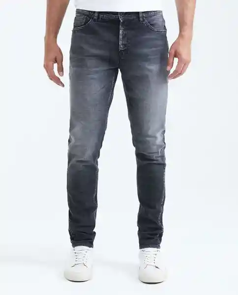 Jean Super Slim Gris Grafito Ultraoscuro 28/32 Chevignon