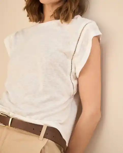Camiseta Crudo Nevisca Claro Talla L 601G025 Esprit