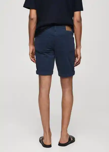 Bermuda Nepto Indigo Talla 38 Hombre Mango