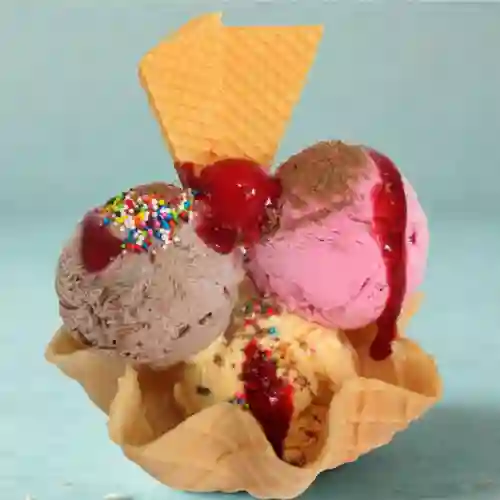 Concha 4 Bolas de Helado