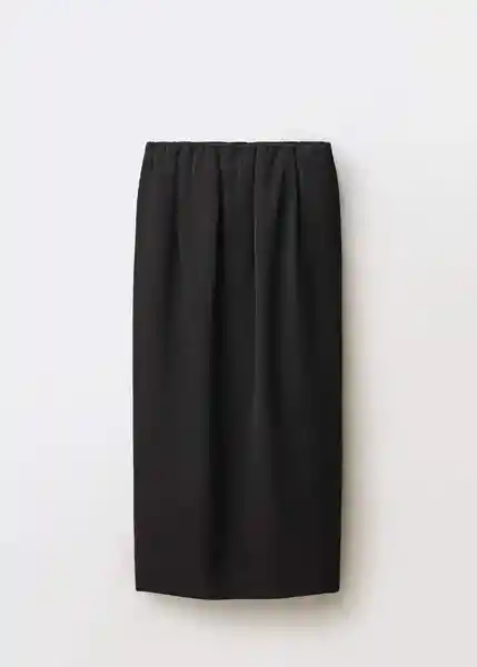 Falda Tulip Negro Talla 36 Mujer Mango