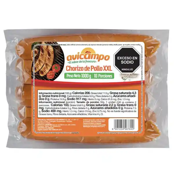 Indupollo Chorizo de Pollo