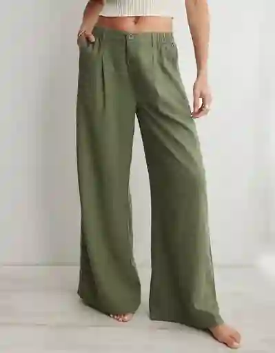 Pantalón Aerie Verde Talla Medium American Eagle 04938175