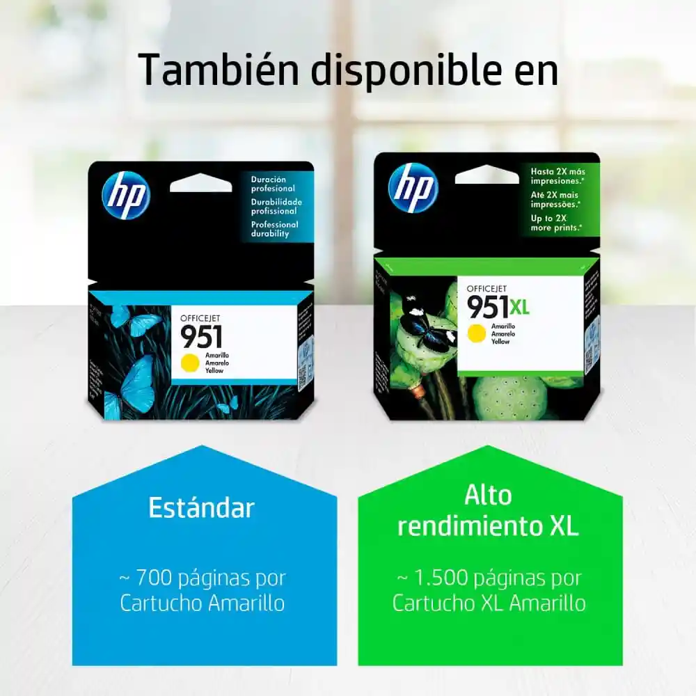 Cartucho De Tinta Hp 951xl Amarillo Original (cn048al)