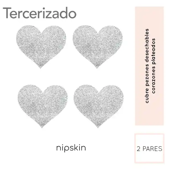 Nipskin Stickies Corazones Plata