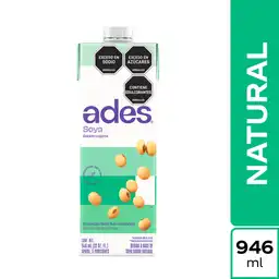 Ades Bebida de Soya Natural 946 mL