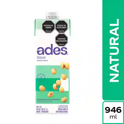 Bebida de Soya Ades Natural 946ml