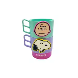 Vaso Plástico Apilable Serie Snoopy Colorful 370 mL Miniso