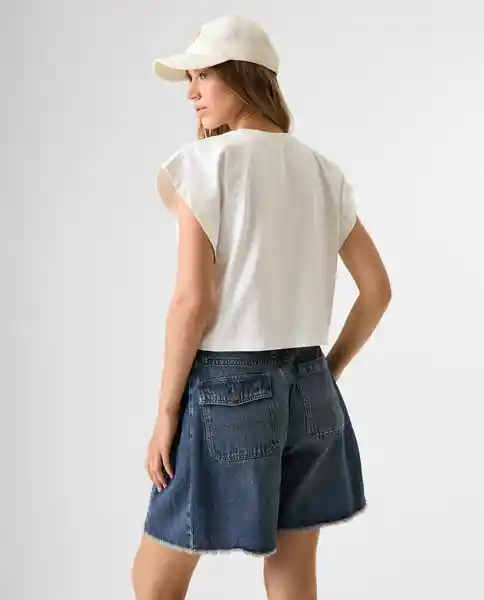 Camiseta Mujer Crudo Talla M 602G006_CRU110606 Americanino