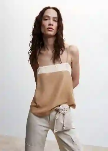 Top Alex Arena Talla M Mujer Mango