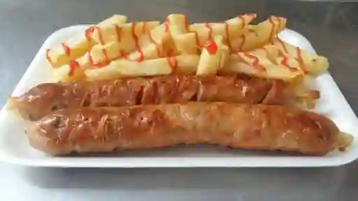 Chorizos Antioqueños con Papas