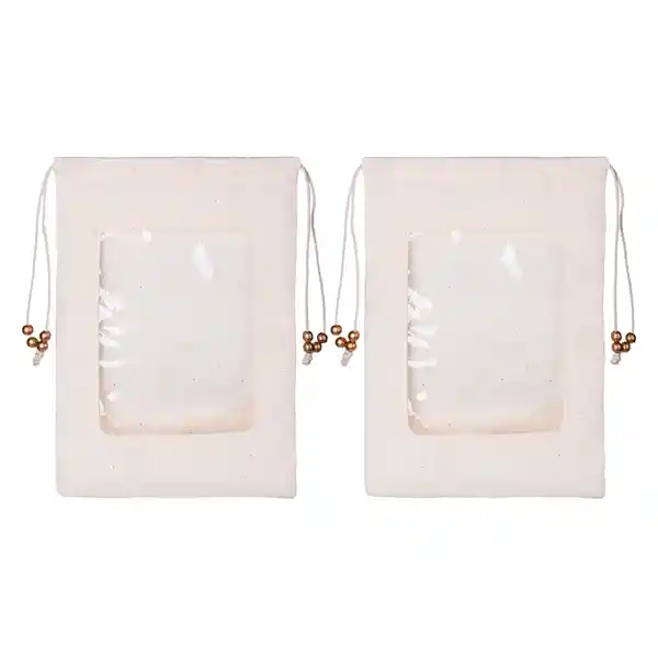 Hacks & Racks Pack Bolsas Tela Con Visor Para Zapatos