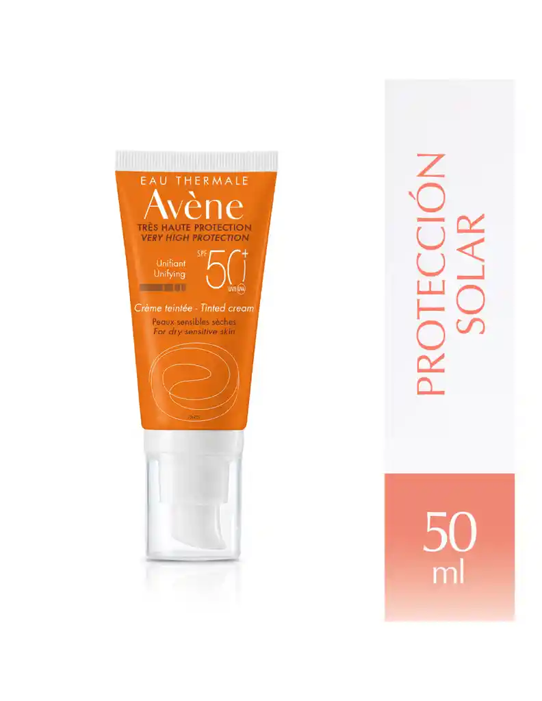 Eau Thermale Avene Fotoprotector 50 + Crema Color Piel Sensible