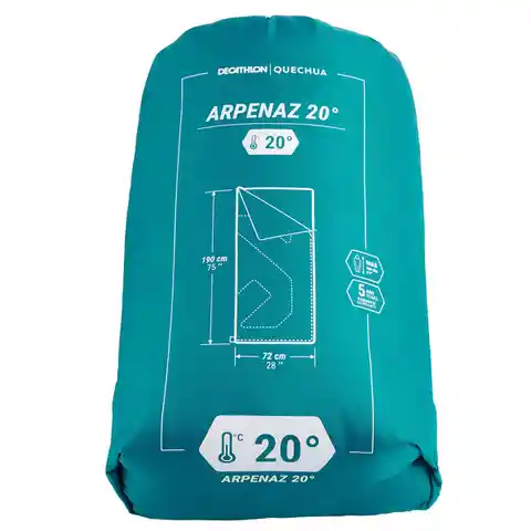 Quechua Sleeping Para Camping 20 ° Clima Templado