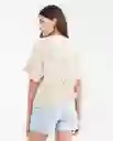 Camiseta Tejida Soft Caqui Fango Medio Talla M Chevignon