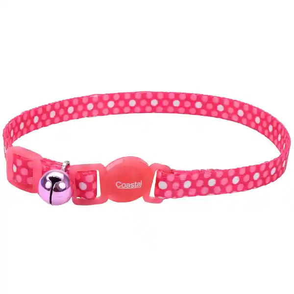 Coastal Collar Fashion Polka Rosado