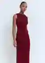 Vestido Petra Burdeos Talla S Mujer Mango
