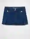 Falda Mujer Azul Talla 4 5190540 American Eagle