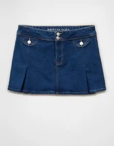 Falda Mujer Azul Talla 4 5190540 American Eagle
