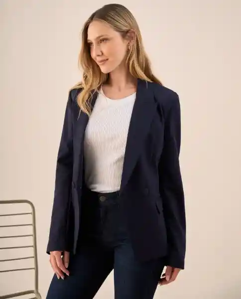 Chaqueta Azul Dark Ultraoscuro Talla S 129G702 Esprit