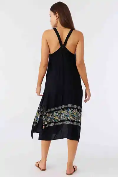 Vestido Midi Miranda Border Mujer Black Talla L Oneill