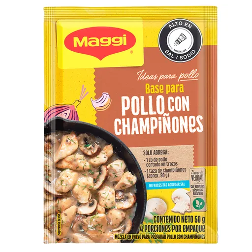 Maggi Base de Pollo con Champiñones