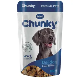 Chunky Alimento Húmedo para Perro con Trozos de Pavo Delidog