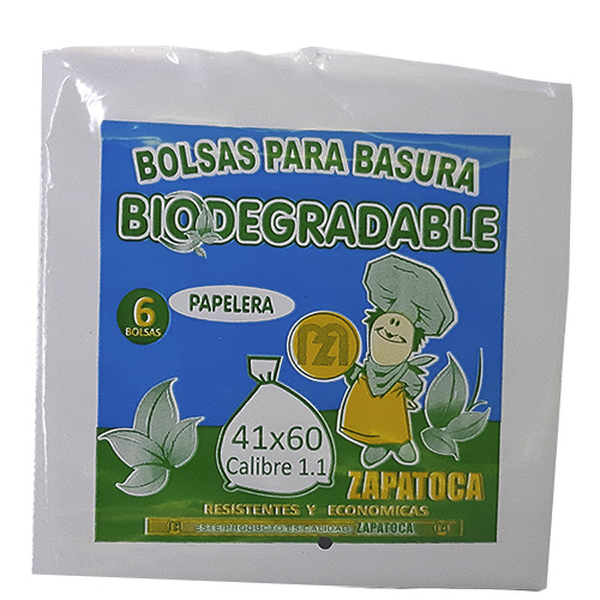 Zapatoca Bolsas para Basura Negra 41x60 cm 6 und