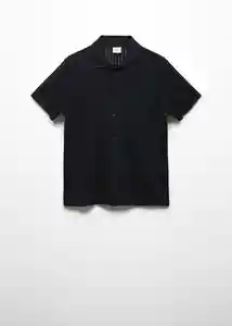 Camiseta Polo Arenarib Negro Talla S Hombre Mango