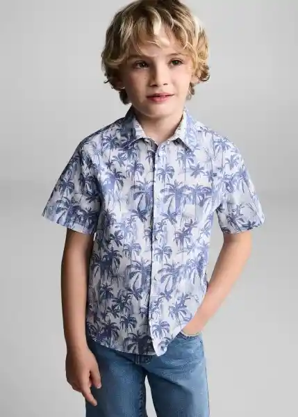 Camisa Mawi Porcelana Talla 09 Niño Mango