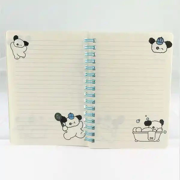 Cuaderno Argollado A6 Por 64 Hojas Serie Doogie Power Miniso