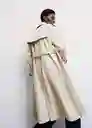 Abrigo Trench June Piedra Talla L Mujer Mango