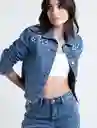  Chaqueta Maia Mujer Azul Indigo Medio Talla L Naf-Naf 