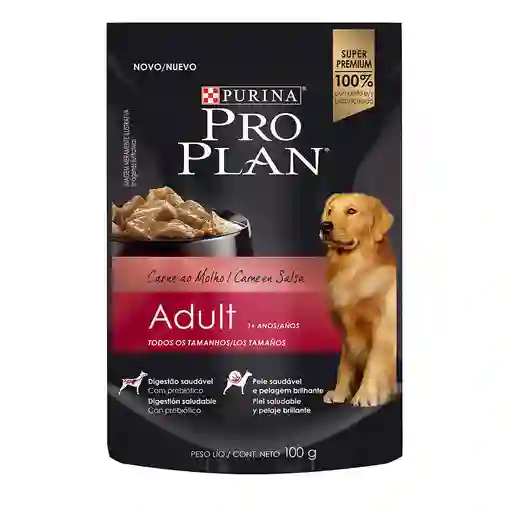 Pro Plan Alimento Húmedo para Perro Adulto Carne en Salsa