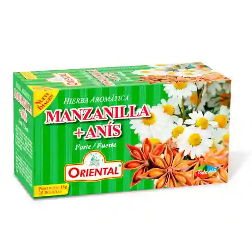 Oriental Aromáticas De Manzanilla x 20 Bolsitas