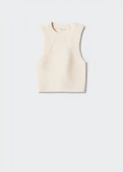Top Perlato Crudo Talla S Mujer Mango