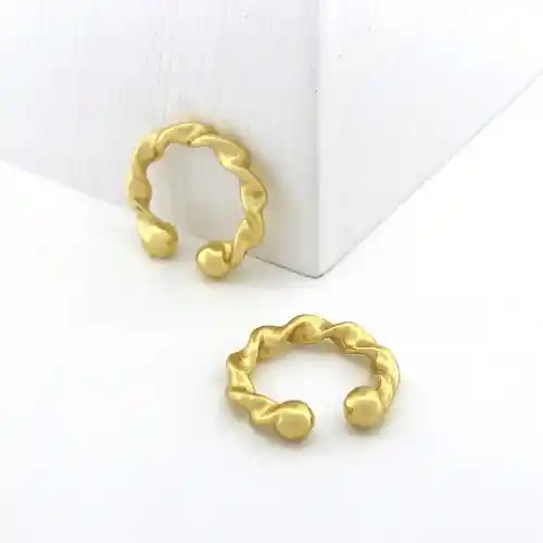 Dyscola Arete Ear Cuff Twisted Dorado