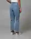 Jean Straight Mujer Azul Denim Medio Talla 16 41372 Rifle