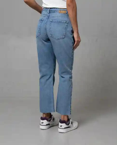 Jean Straight Mujer Azul Denim Medio Talla 16 41372 Rifle