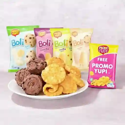 12 Bolis en leche+papa rizada gratis 36g